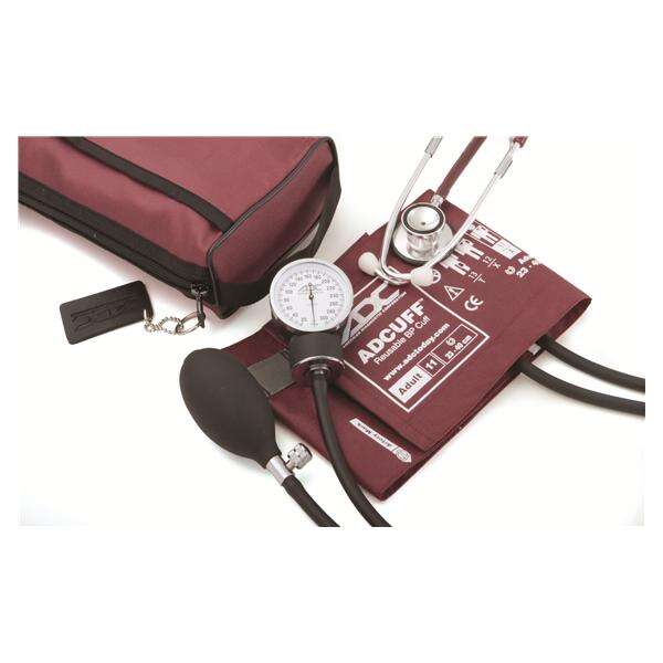 Aneroid Kit Classic Pro's Combo II DH Burgundy Adult 23-40cm 300mmHg Ea